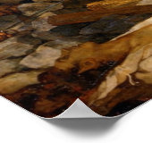 Die Freiheit führt das Volk von Eugène Delacroix Poster (Ecke)