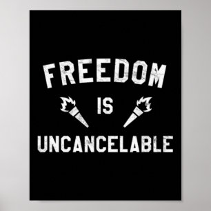 Die Freiheit ist nicht absagbar Patriotic Anti Can Poster