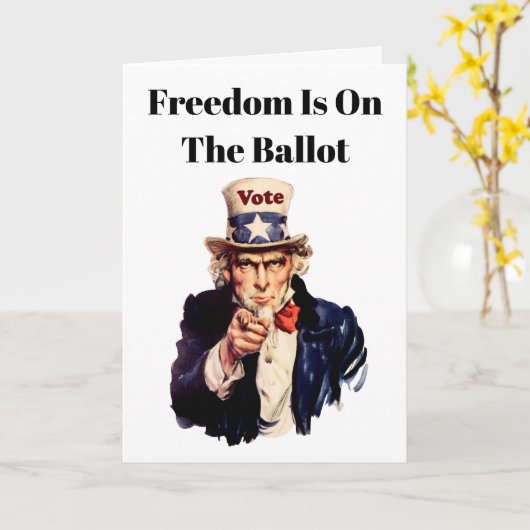 Die Freiheit steht 2026 an der Wahl Karte (Gelbe Blume)