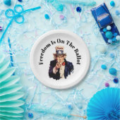 Die Freiheit steht 2026 an der Wahl Pappteller (Party)