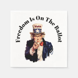 Die Freiheit steht 2026 an der Wahl Serviette