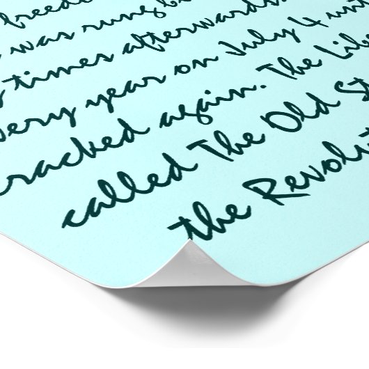 Die Freiheitsglocke Poster (Ecke)