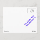 Die Freiheitsglocke Postkarte (Rückseite)