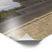 Die Freiheitsstatue auf der Insel der Freiheit in  Fotodruck (Ecke)