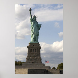 Die Freiheitsstatue auf Liberty Island in New Poster
