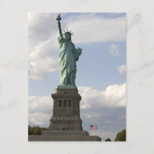 Die Freiheitsstatue auf Liberty Island in New Postkarte
