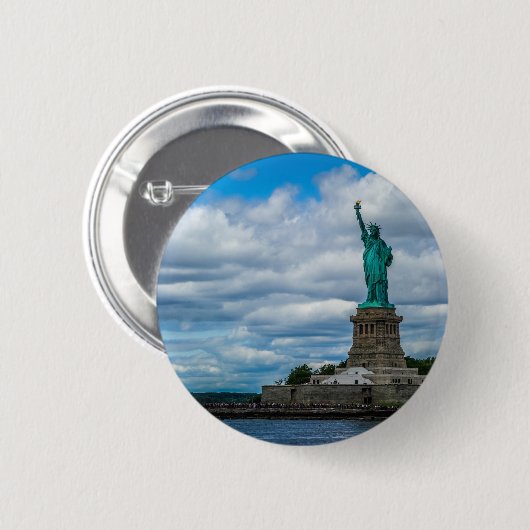 Die Freiheitsstatue Button (Vorne & Hinten)