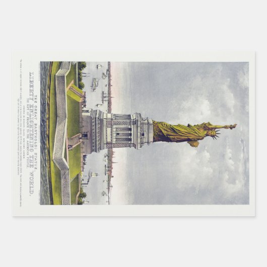 Die Freiheitsstatue, Die große Bartholdi-Statue Geschenkpapier Set (Vorderseite 2)