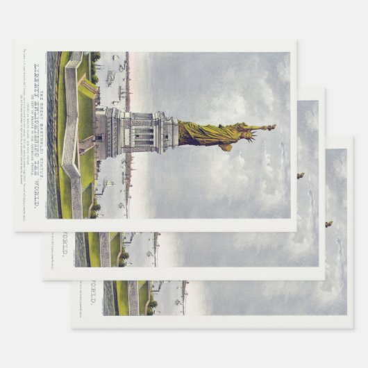 Die Freiheitsstatue, Die große Bartholdi-Statue Geschenkpapier Set (Set)