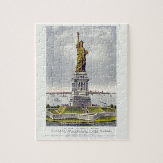 Die Freiheitsstatue, Die große Bartholdi-Statue Puzzle (Vertikal)