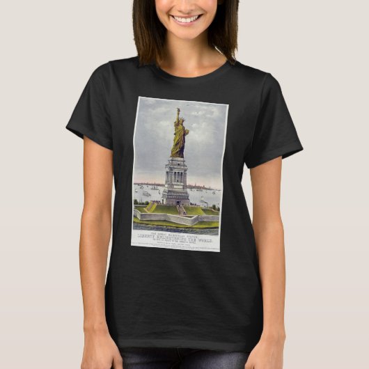 Die Freiheitsstatue, Die große Bartholdi-Statue T-Shirt (Vorderseite)
