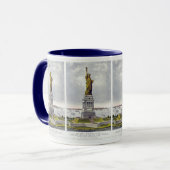 Die Freiheitsstatue, Die große Bartholdi-Statue Tasse (Vorderseite Links)