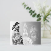 Die Freiheitsstatue, die Hauptstadt der USA Postkarte (Stehend Vorderseite)