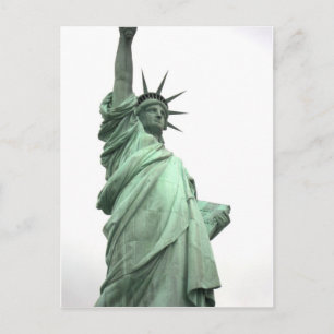 Die Freiheitsstatue im Hafen von New York Postkarte