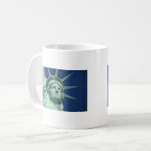 Die Freiheitsstatue in New York Kaffeetasse (Vorderseite Links)