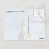 Die Freiheitsstatue, Liberty Island, NYC Postkarte (Rückseite)