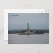 Die Freiheitsstatue, New York Postkarte (Vorne/Hinten)