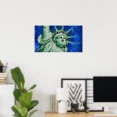Die Freiheitsstatue Poster (Heimbüro)