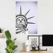 Die Freiheitsstatue Poster (Heimbüro)