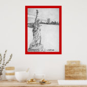 Die Freiheitsstatue Poster (Küche)