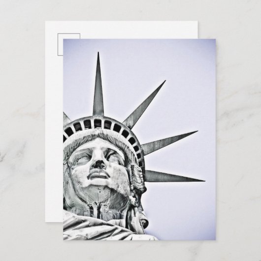 Die Freiheitsstatue Postkarte (Vorne/Hinten)