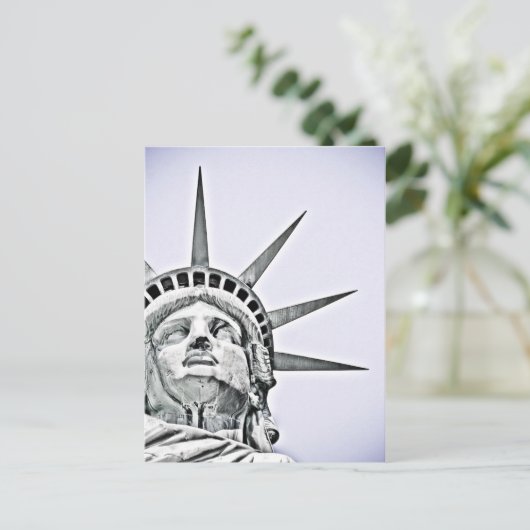 Die Freiheitsstatue Postkarte (Stehend Vorderseite)