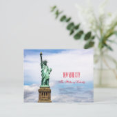 Die Freiheitsstatue Postkarte (Stehend Vorderseite)