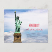 Die Freiheitsstatue Postkarte (Vorderseite)