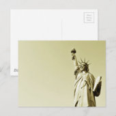 Die Freiheitsstatue Postkarte (Vorne/Hinten)