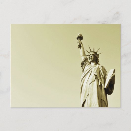 Die Freiheitsstatue Postkarte (Vorderseite)
