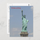 Die Freiheitsstatue Postkarte (Vorne/Hinten)