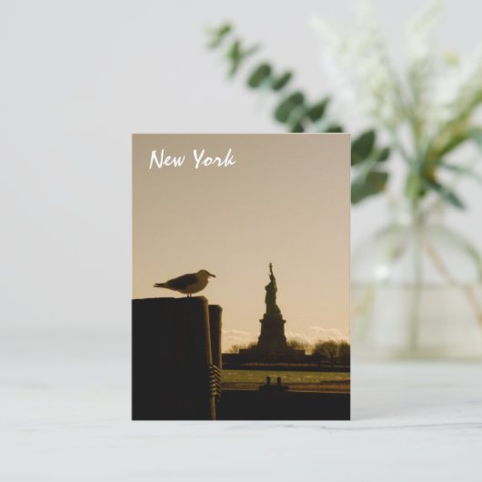 Die Freiheitsstatue Postkarte (Stehend Vorderseite)