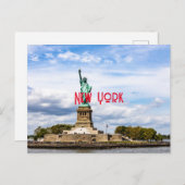 Die Freiheitsstatue Postkarte (Vorne/Hinten)