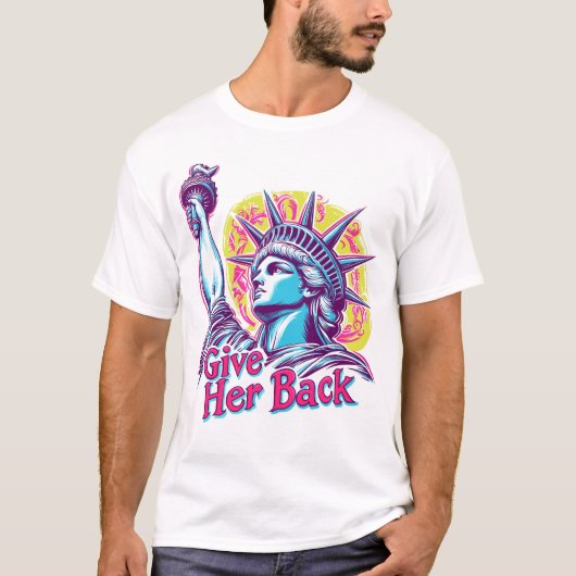 Die Freiheitsstatue zurück nach Frankreich T-Shirt (Vorderseite)