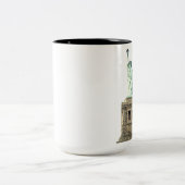 Die Freiheitsstatue Zweifarbige Tasse (Mittel)
