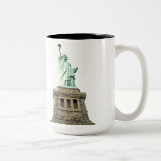 Die Freiheitsstatue Zweifarbige Tasse