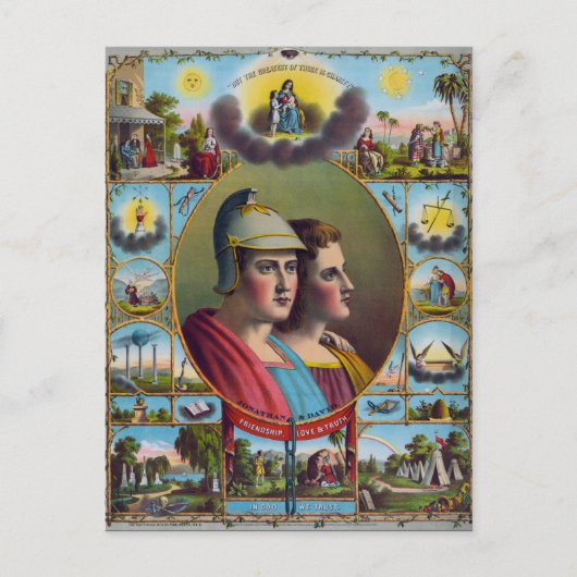 Die Freimaurer Postkarte (Vorderseite)