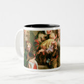 Die Freisprechung Zweifarbige Tasse (Vorderseite Links)