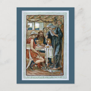 Die Fremden unterhalten sich, Postkarte