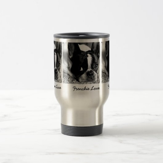 Die Frenchie Liebe-Reise-Tasse Reisebecher (Mittel)