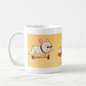 Die Frenchie Weiß-Tasse Kaffeetasse (Links)