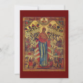 Die Freude aller, die Sorrow - Gottesmutter-Symbol Dankeskarte (Vorderseite)