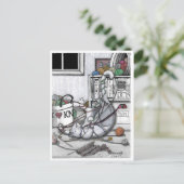 Die Freude am Entwirren der Postkarte (Stehend Vorderseite)