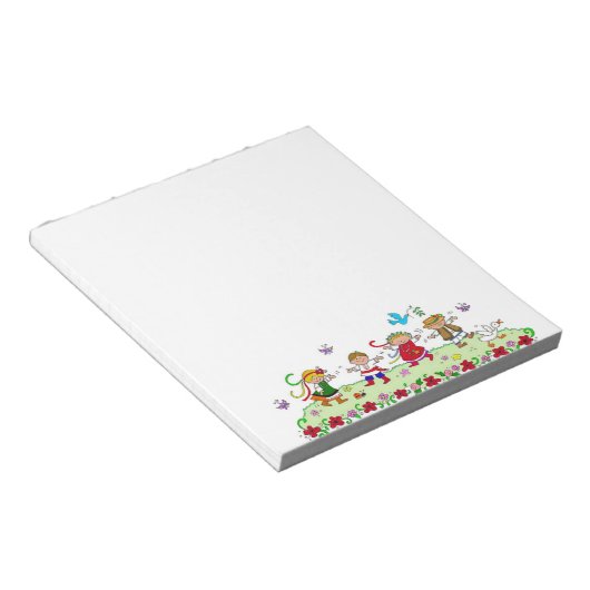 Die Freude am Tanzen ukrainischer Volkskunst Notizblock (angewinkelt)