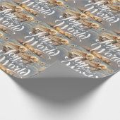 Die Freude am Weihnachtsdesign der Welt Geschenkpapier (Ecke)