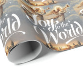Die Freude am Weihnachtsdesign der Welt Geschenkpapier (Rolleneckpunkt)