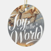 Die Freude am Weihnachtsdesign der Welt Keramik Ornament (Links)