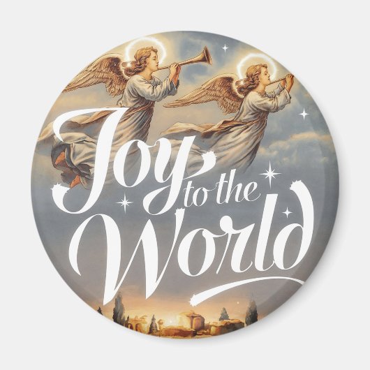 Die Freude am Weihnachtsdesign der Welt Magnet (Vorne)