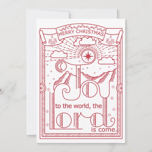 Die Freude am Weihnachtsfest der Welt Einladung (Vorderseite)