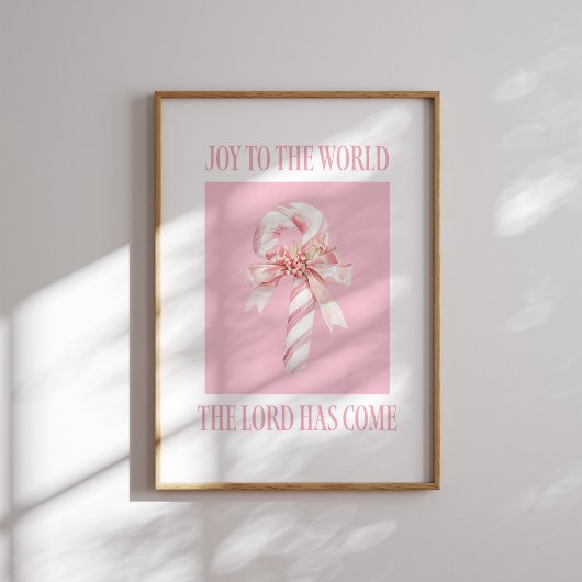 Die Freude am Weihnachtsgebäck der Candy Cane Poster